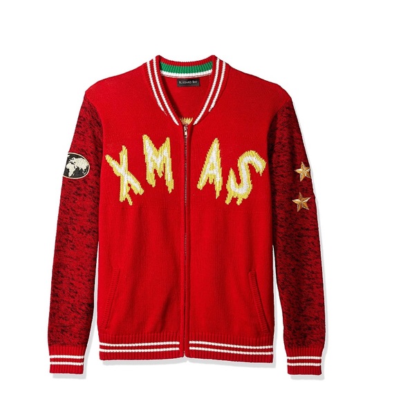 zip up christmas sweater
